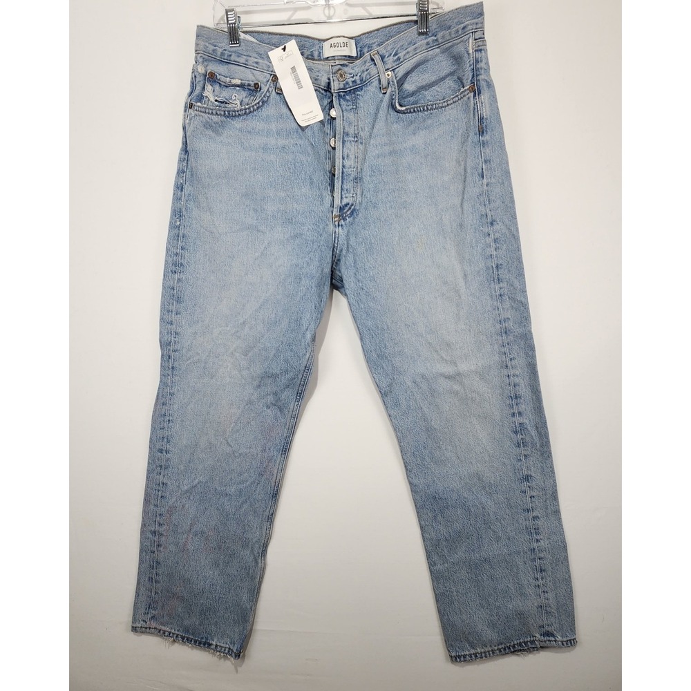 Agolde Women's Casual Denim Jeans Ligh Blue Size 32